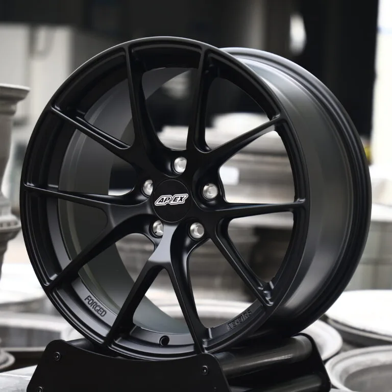 APEX VS-5RS Matte Black 1-Piece Forged Wheels – Mercedes-AMG GT, front view