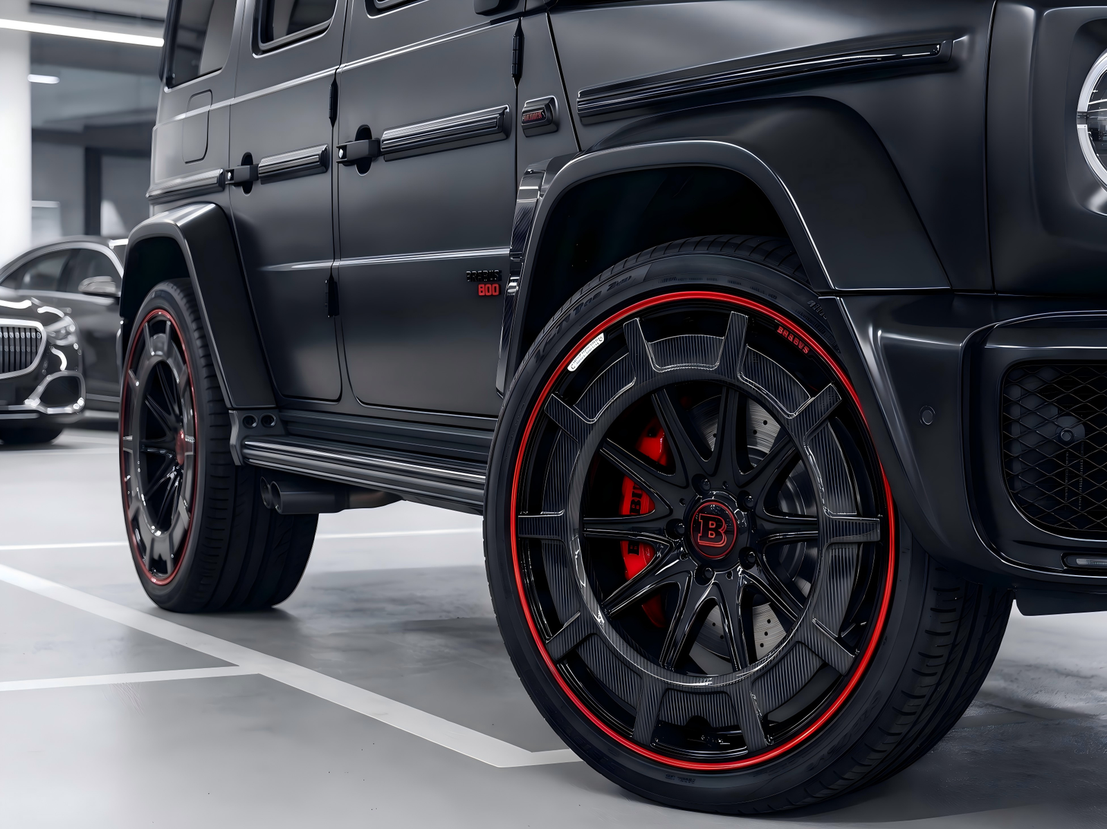 Forged wheel on a high-end custom build