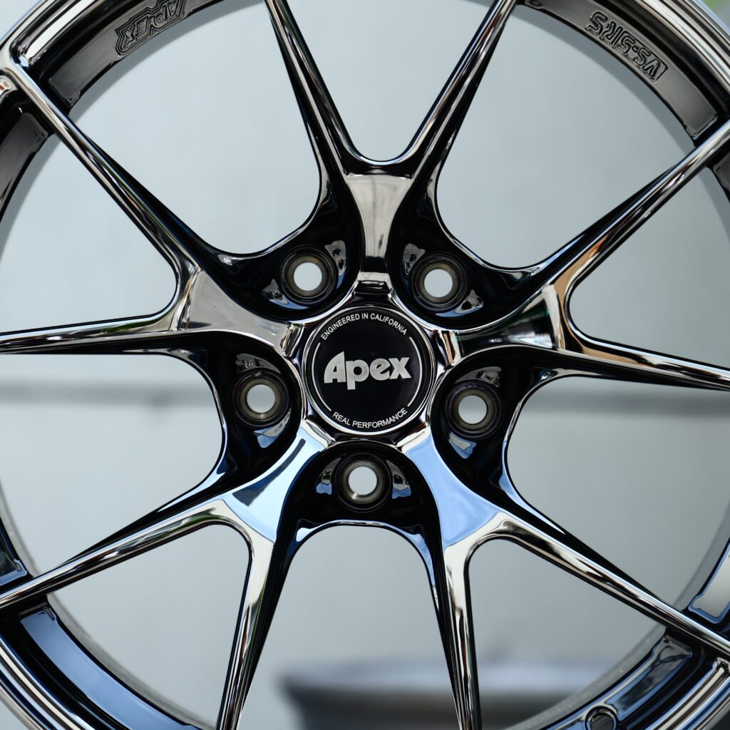 APEX VS 5RS Chrome Black 10-Spoke Y-Design Forged Wheels – BMW M3 CS Handschalter Fitment (19-21in, 5x112) view 4