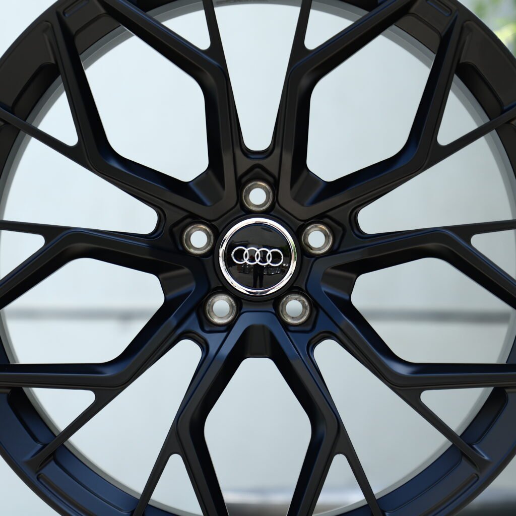 Matte Black 10-Spoke Y-Design Forged Wheels – Audi RS5 Sedan Fitment (20-22in, 5x112) view 4