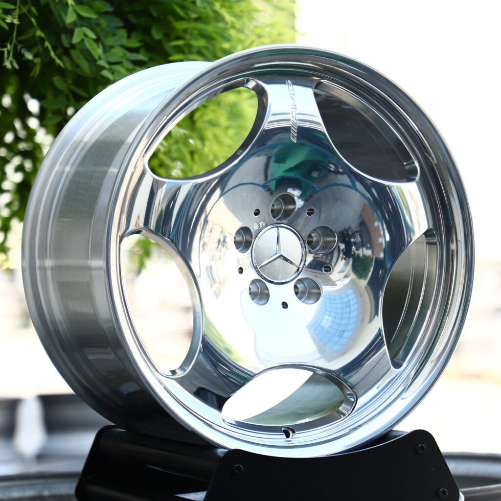 High-Gloss Polished Silver 5-Spoke Forged Wheels – Mercedes-Benz S-Class Maybach Fitment (19-22in, 5x112) view 2