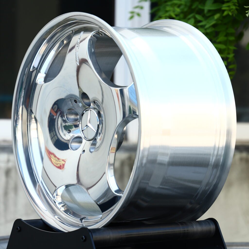 High-Gloss Polished Silver 5-Spoke Forged Wheels – Mercedes-Benz S-Class Maybach Fitment (19-22in, 5x112) view 3