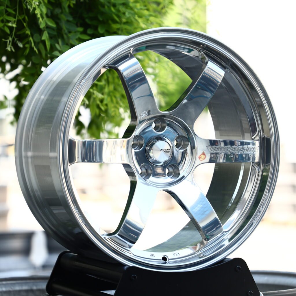 ADVAN RACING TE37 High-Gloss Polished Silver 6-Spoke Forged Wheels – Toyota GR Supra MkV Final Edition Fitment (18-20in, 5x112) view 2