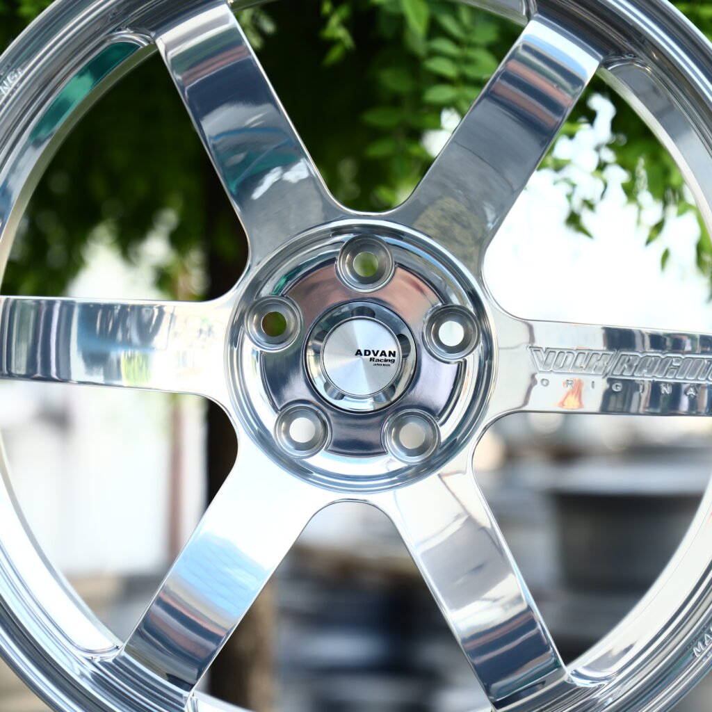 ADVAN RACING TE37 High-Gloss Polished Silver 6-Spoke Forged Wheels – Toyota GR Supra MkV Final Edition Fitment (18-20in, 5x112) view 4