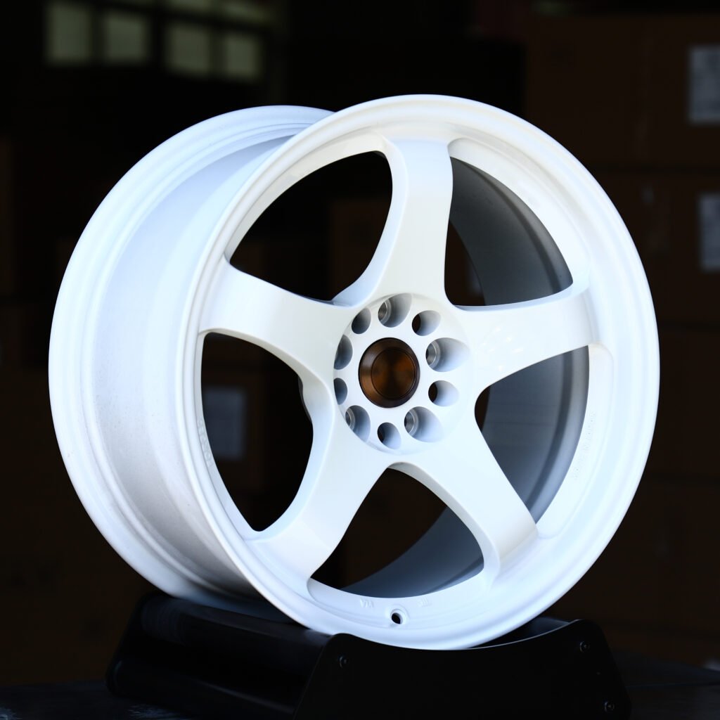 Gloss White 5-Spoke Forged Wheels – Porsche 911 Turbo S Fitment (18-20in, 5x130) view 2