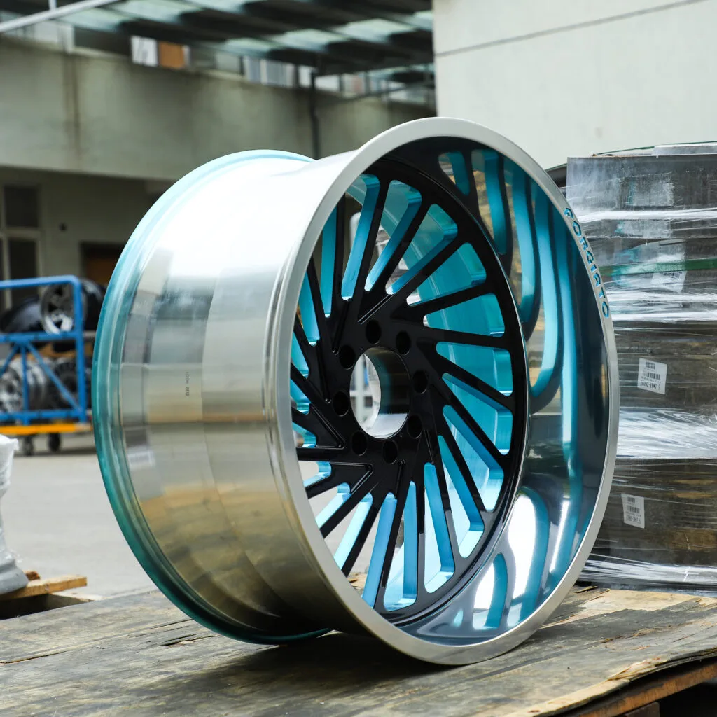 Forgiato Blue & Black Multi-Spoke Forged Wheels – Chevrolet Silverado 1500 Fitment (22-24in, 6×139.7)