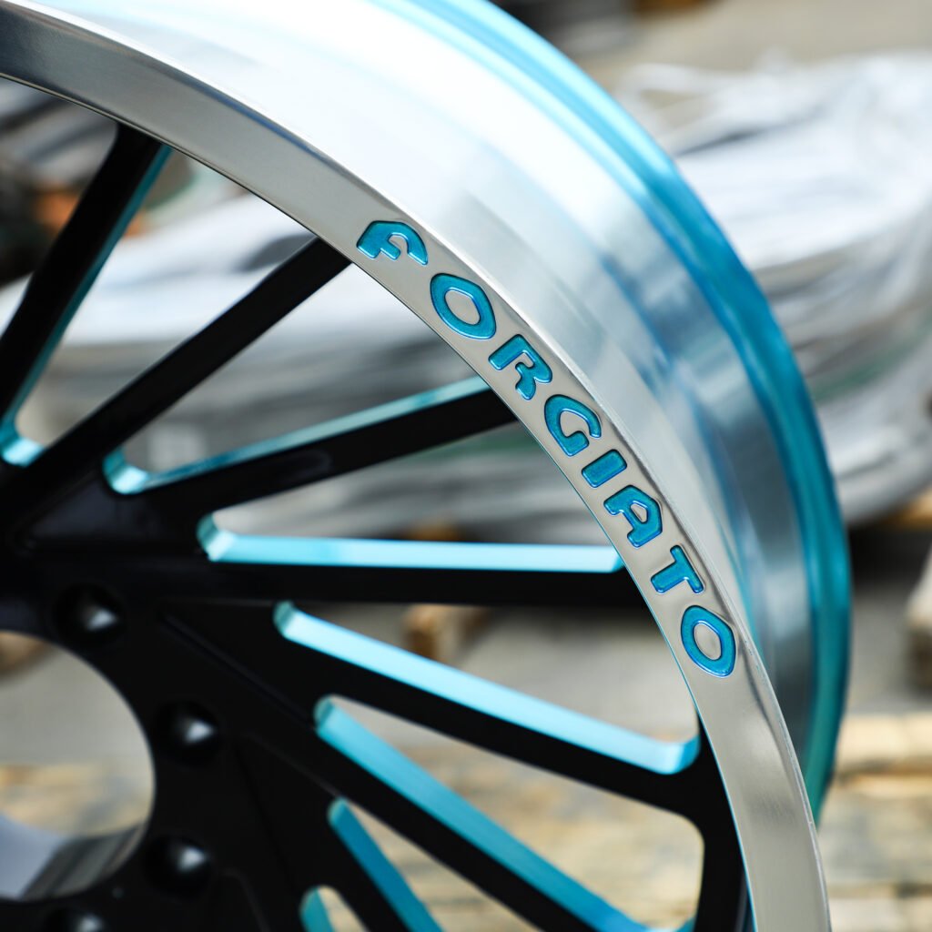 Forgiato Blue & Black Multi-Spoke Forged Wheels – Chevrolet Silverado 1500 Fitment (22-24in, 6x139.7) view 2