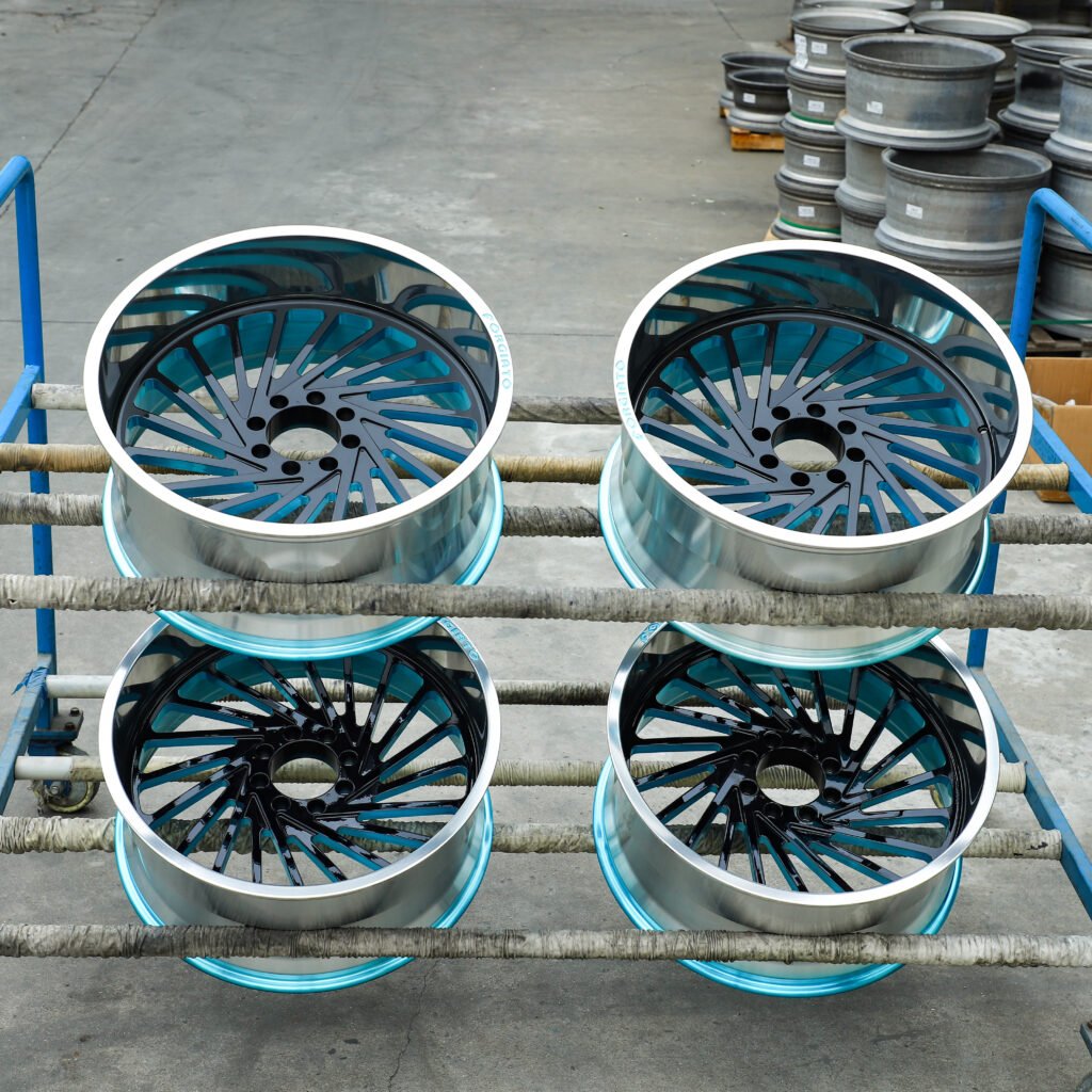 Forgiato Blue & Black Multi-Spoke Forged Wheels – Chevrolet Silverado 1500 Fitment (22-24in, 6x139.7) view 3