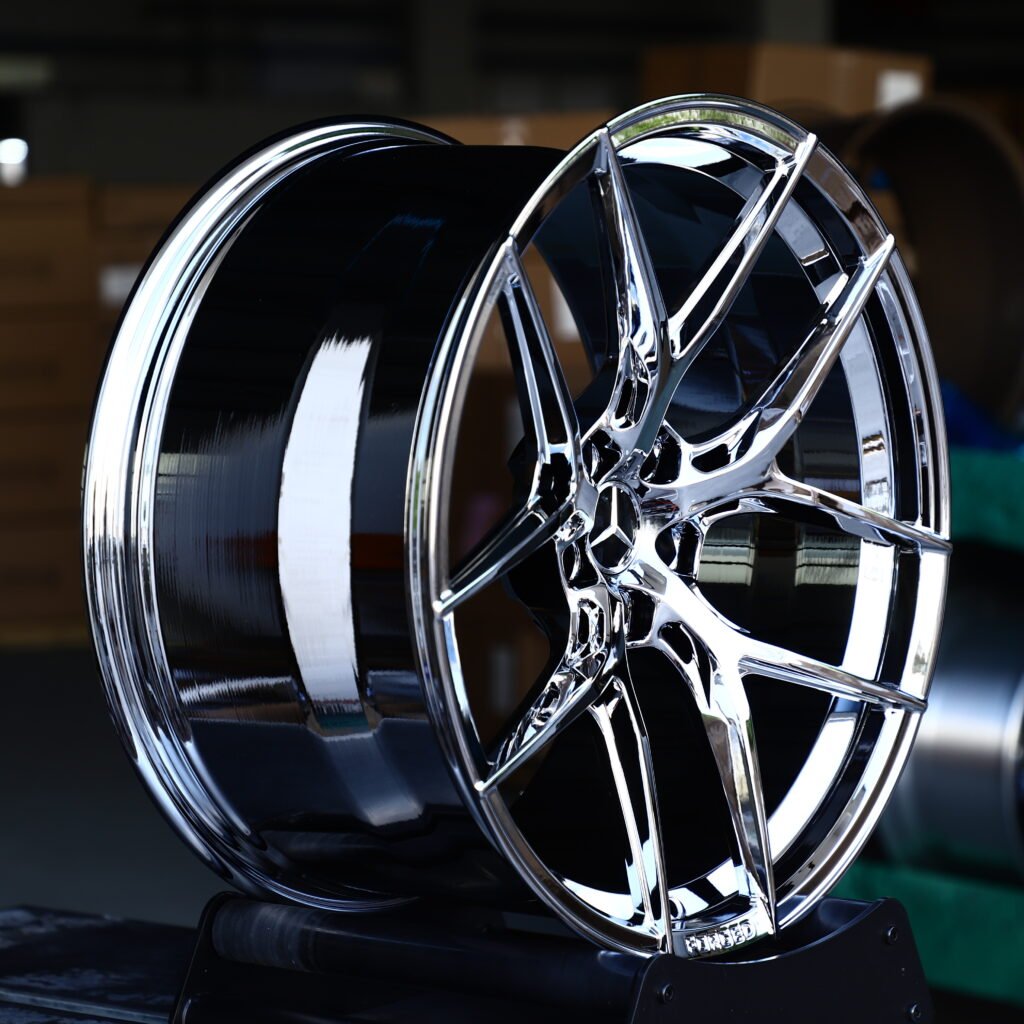 Chrome Silver 5-Spoke Y-Design Forged Wheels – Mercedes-Benz S-Class Fitment (19-22in, 5x112) view 3