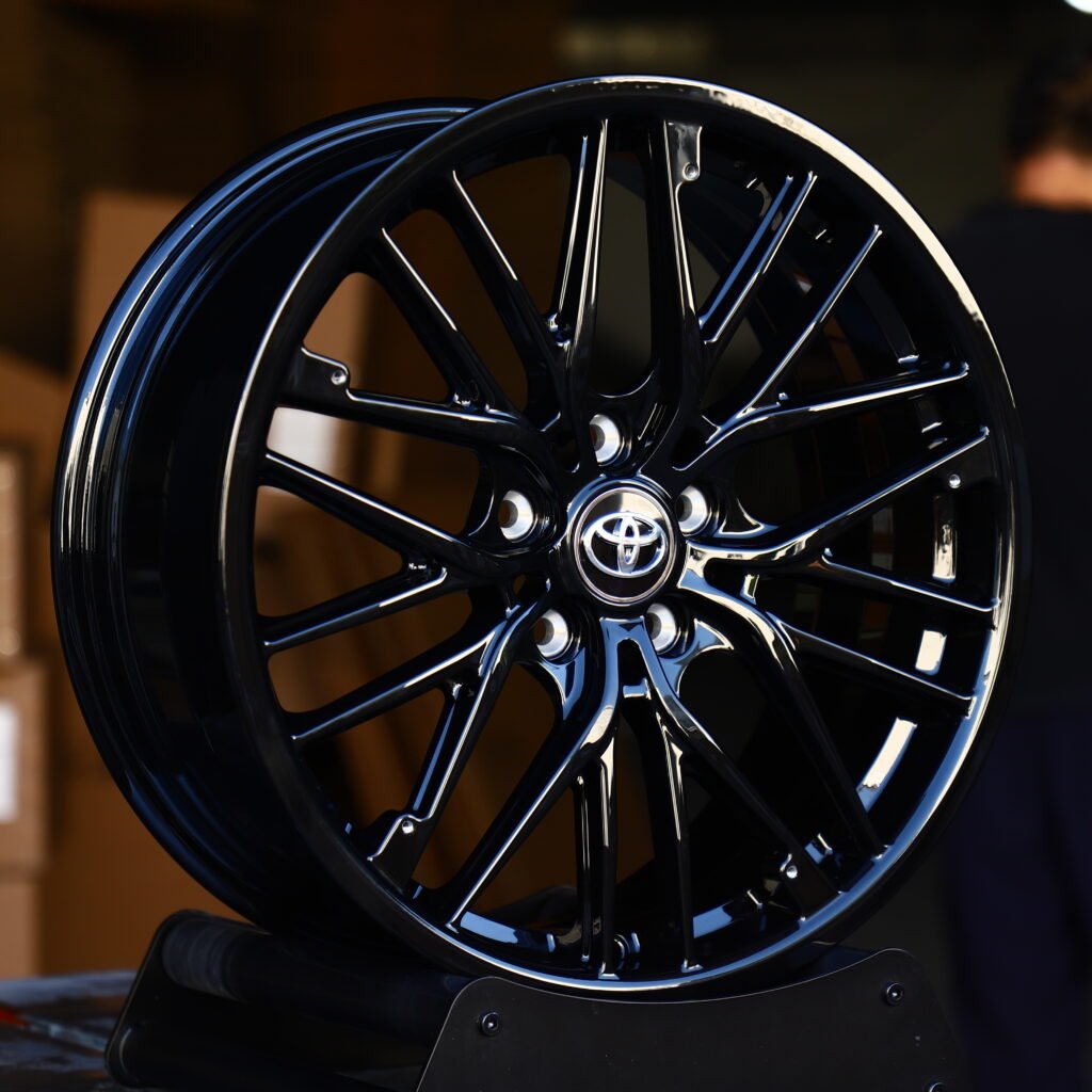 Gloss Black 10-Spoke Y-Design Forged Wheels – Toyota Crown Estate [JP] Fitment (18-22in, 5x114.3) view 2