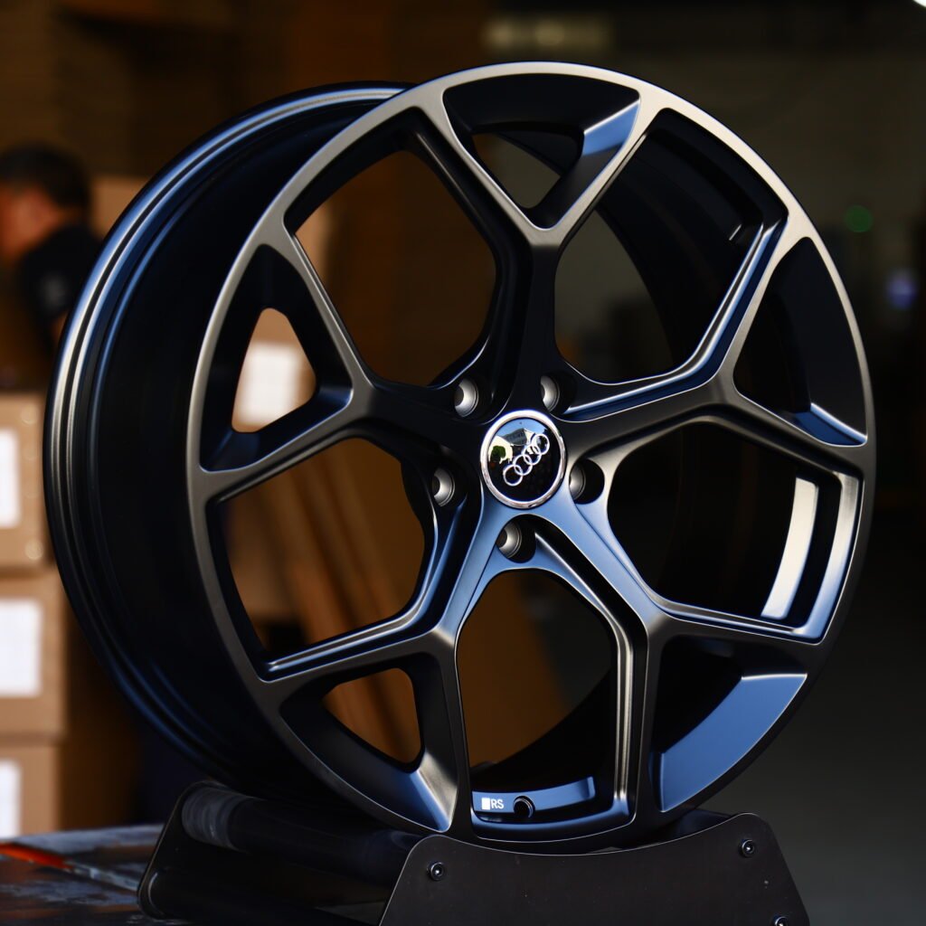 Matte Black 5-Spoke Y-Design Forged Wheels – Ford Mustang GTD Liquid Carbon Fitment (19-20in, 5x114.3) view 2