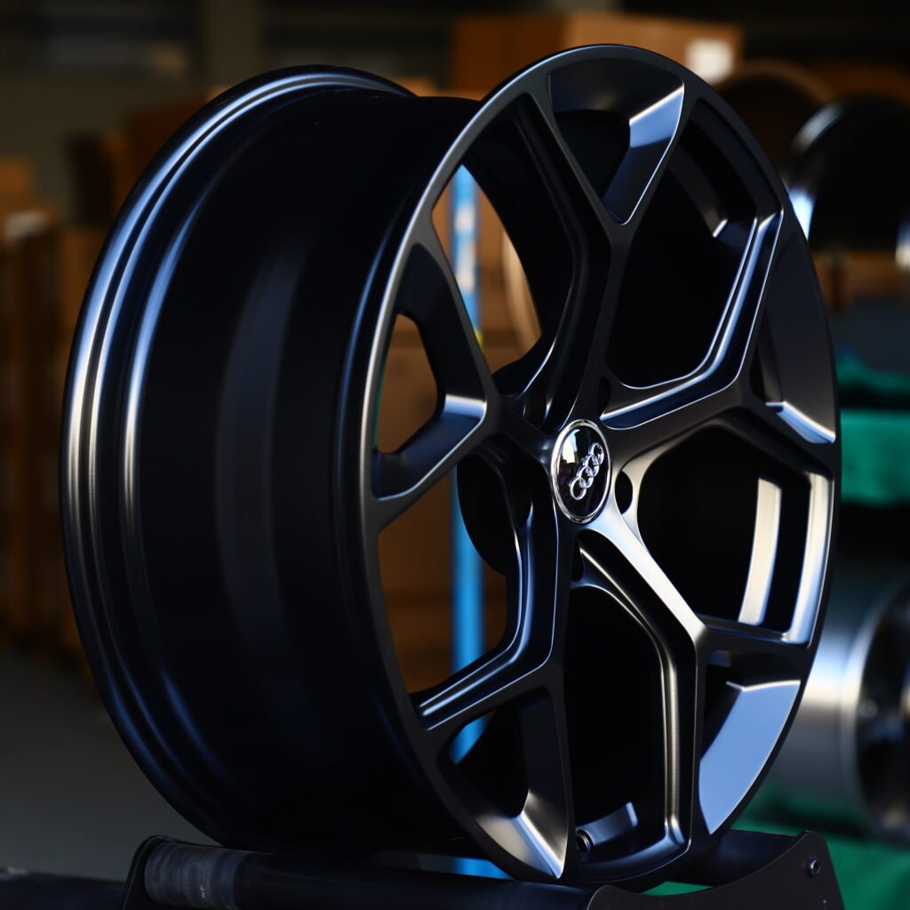 Matte Black 5-Spoke Y-Design Forged Wheels – Ford Mustang GTD Liquid Carbon Fitment (19-20in, 5x114.3) view 3