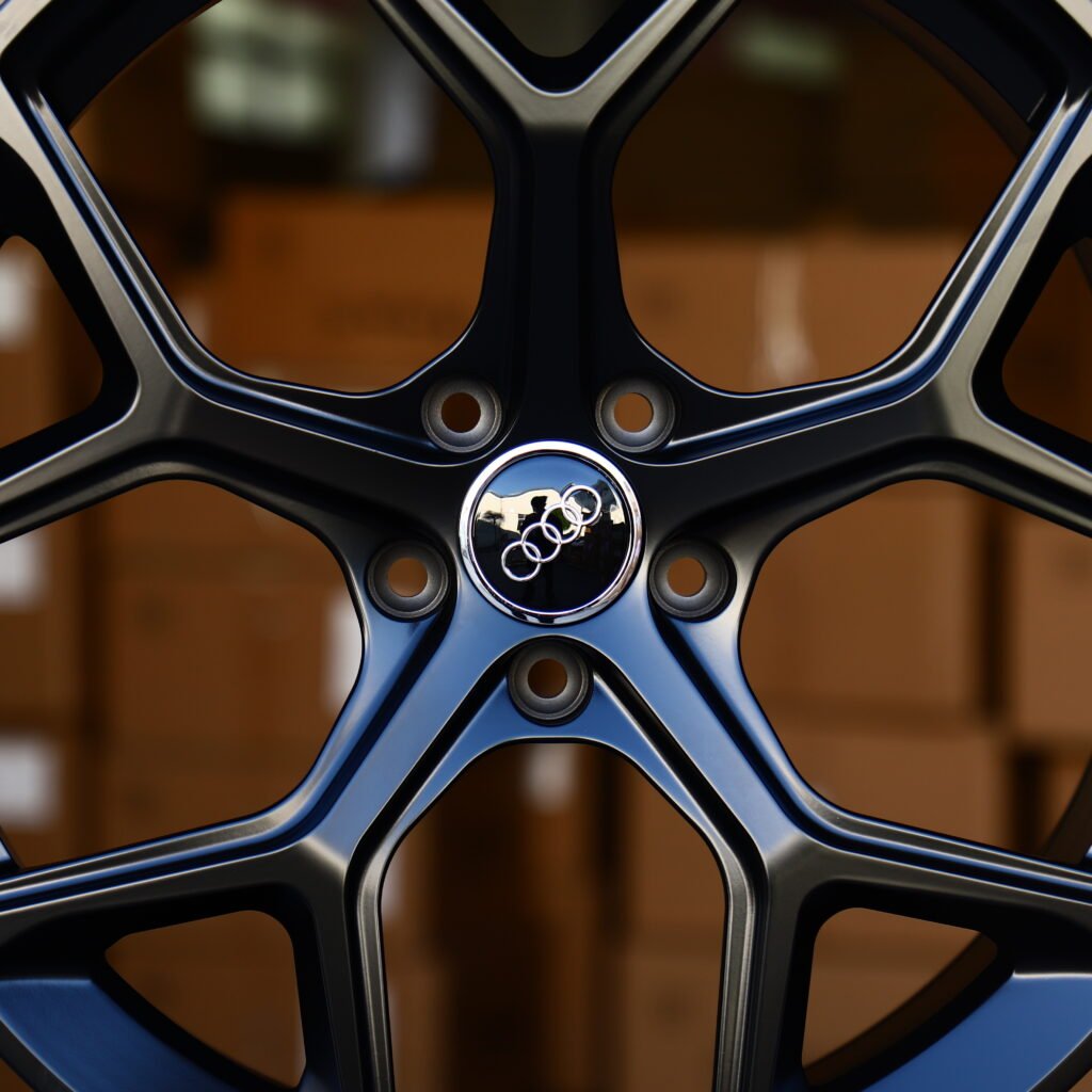 Matte Black 5-Spoke Y-Design Forged Wheels – Ford Mustang GTD Liquid Carbon Fitment (19-20in, 5x114.3) view 4