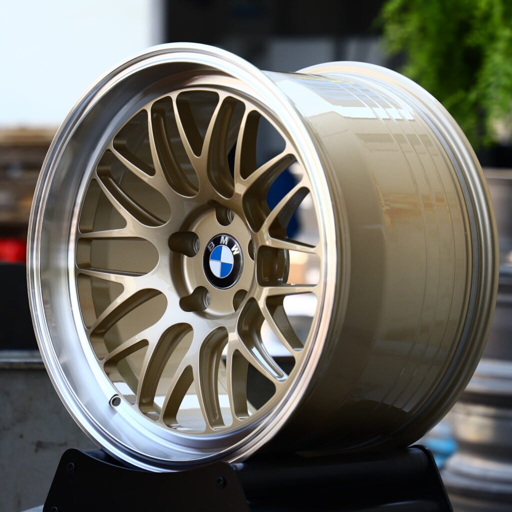 BMW Style 32 Bronze Gold Polished Lip Multi-Spoke Forged Wheels – BMW M3 CS Handschalter Fitment (19-22in, 5x112) view 2