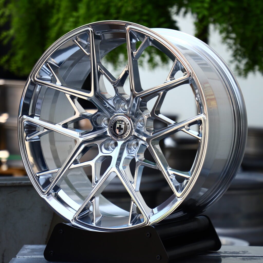 HRE FF10 High-Gloss Polished Silver 10-Spoke Y-Design Forged Wheels – Mercedes-Benz S-Class Fitment (19-21in, 5x112) view 2