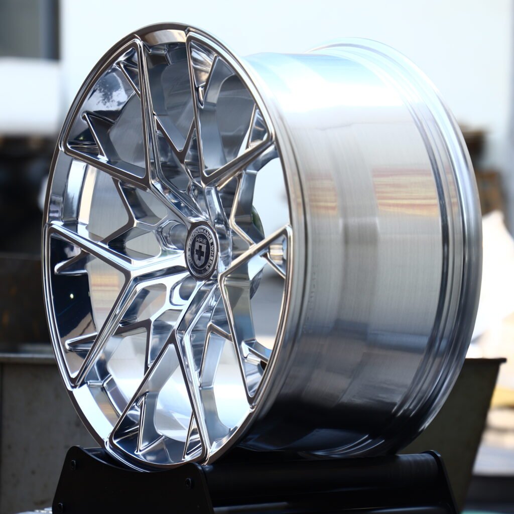 HRE FF10 High-Gloss Polished Silver 10-Spoke Y-Design Forged Wheels – Mercedes-Benz S-Class Fitment (19-21in, 5x112) view 3