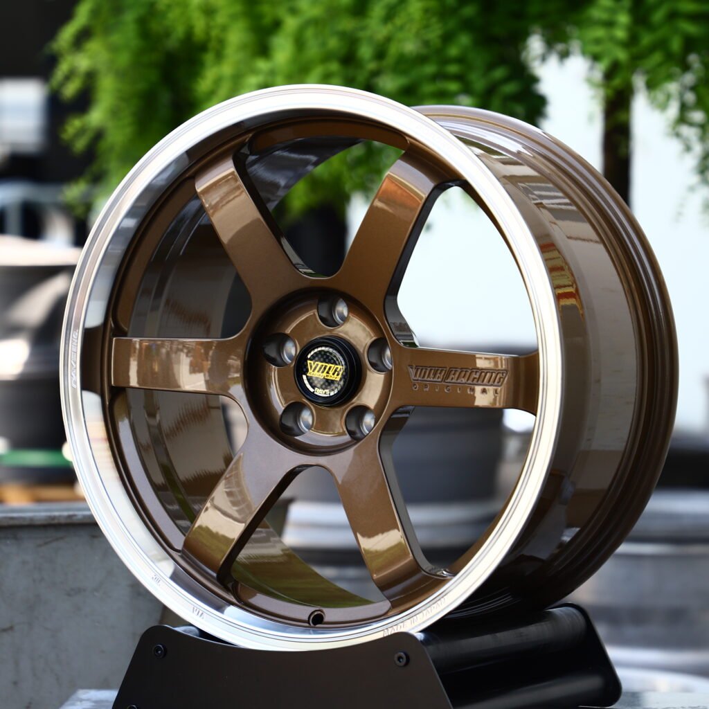RAYS VOLK RACING TE37 Gloss Copper Polished Lip 6-Spoke Forged Wheels – Toyota GR Supra MkV Final Edition Fitment (18-20in, 5x112) view 2