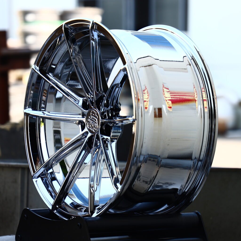 BNC Chrome Silver 10-Spoke Y-Design Forged Wheels – Mercedes-Benz S-Class Fitment (19-21in, 5x112) view 3