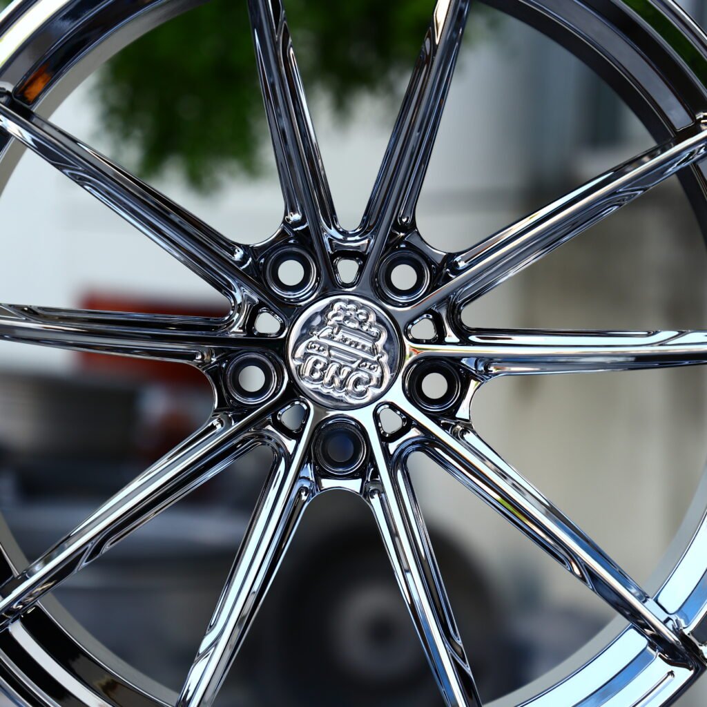 BNC Chrome Silver 10-Spoke Y-Design Forged Wheels – Mercedes-Benz S-Class Fitment (19-21in, 5x112) view 4