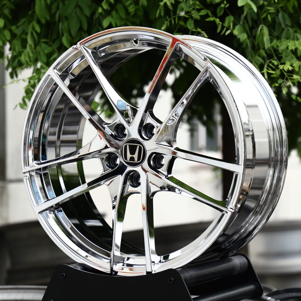 Chrome Silver 5-Spoke Y-Design Forged Wheels – Honda NSX Tribute by Italdesign Fitment (16-21in, 5x120) view 2