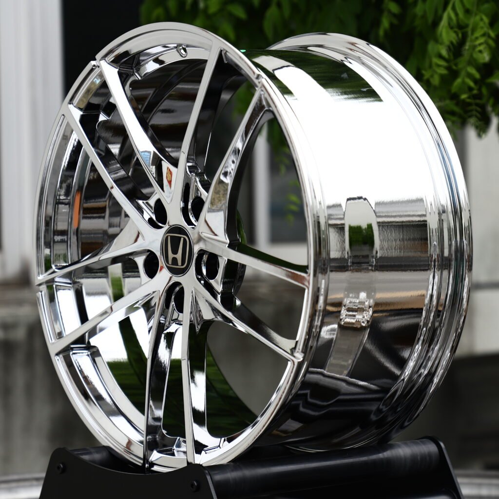 Chrome Silver 5-Spoke Y-Design Forged Wheels – Honda NSX Tribute by Italdesign Fitment (16-21in, 5x120) view 3