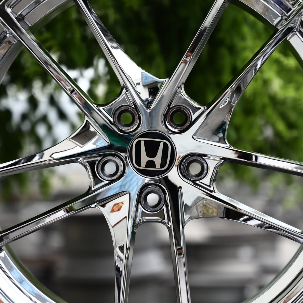 Chrome Silver 5-Spoke Y-Design Forged Wheels – Honda NSX Tribute by Italdesign Fitment (16-21in, 5x120) view 4