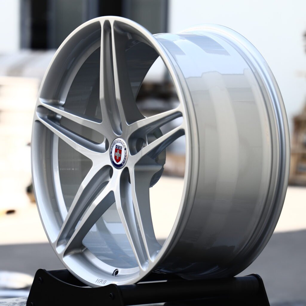 HRE R101 Brushed Silver 5-Spoke Forged Wheels – BMW M3 CS Handschalter Fitment (19-21in, 5x112) view 3