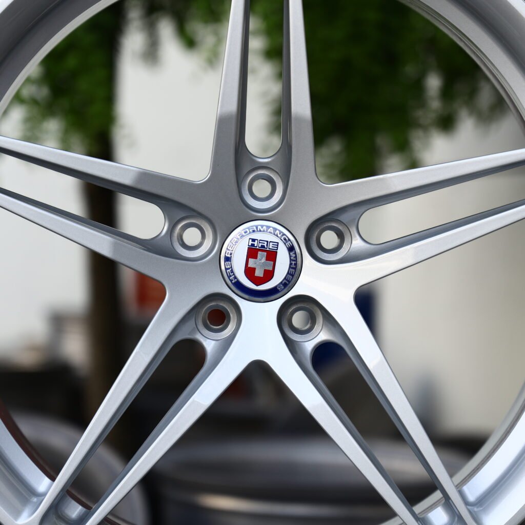 HRE R101 Brushed Silver 5-Spoke Forged Wheels – BMW M3 CS Handschalter Fitment (19-21in, 5x112) view 4