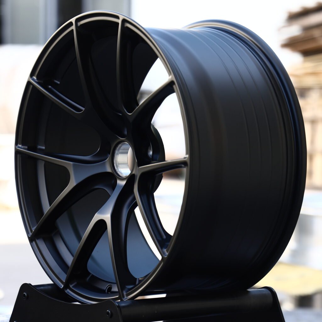 Matte Black 5-Spoke Y-Design Forged Wheels – BMW M3 CS Handschalter Fitment (19-21in, 5x112) view 3