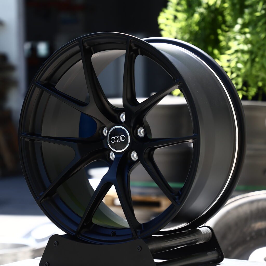 Gloss Black 5-Spoke Y-Design Forged Wheels – Audi RS5 Sedan Fitment (20-21in, 5x112) view 2