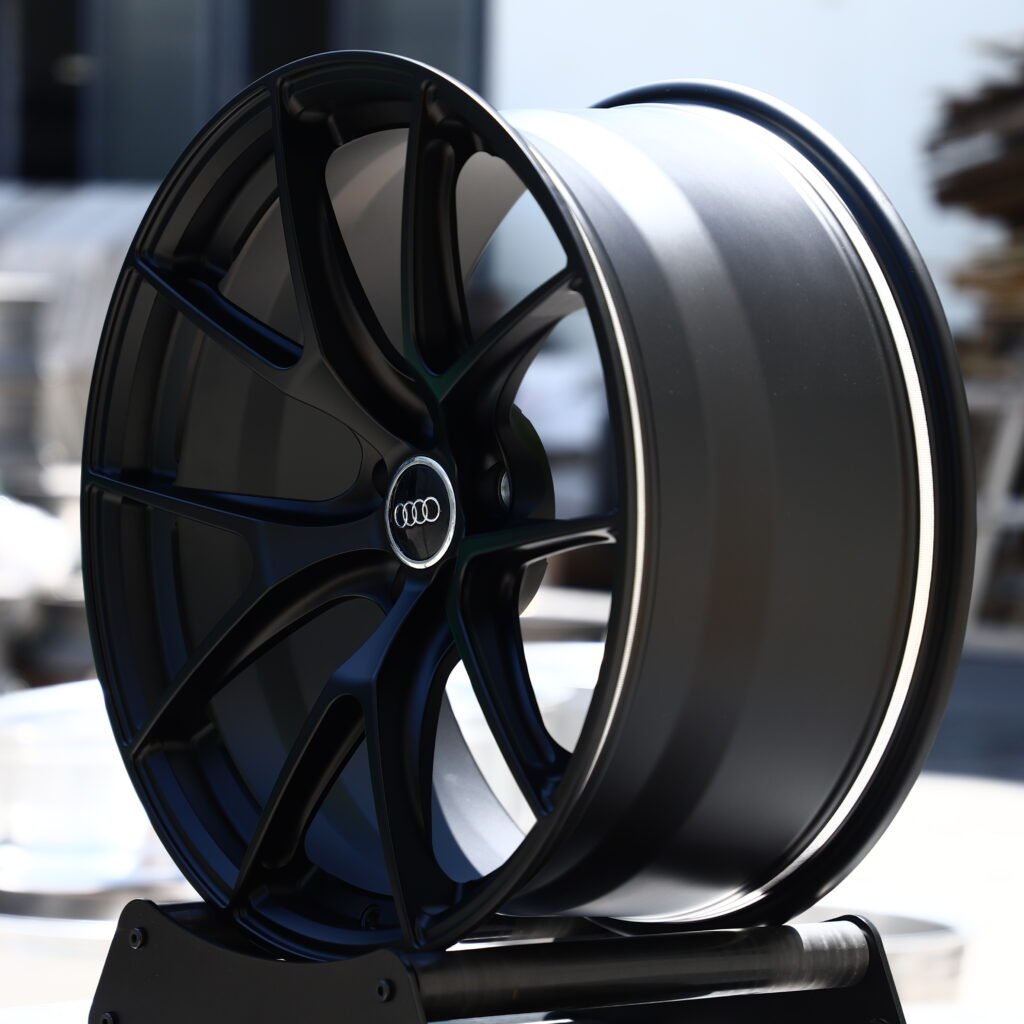 Gloss Black 5-Spoke Y-Design Forged Wheels – Audi RS5 Sedan Fitment (20-21in, 5x112) view 3