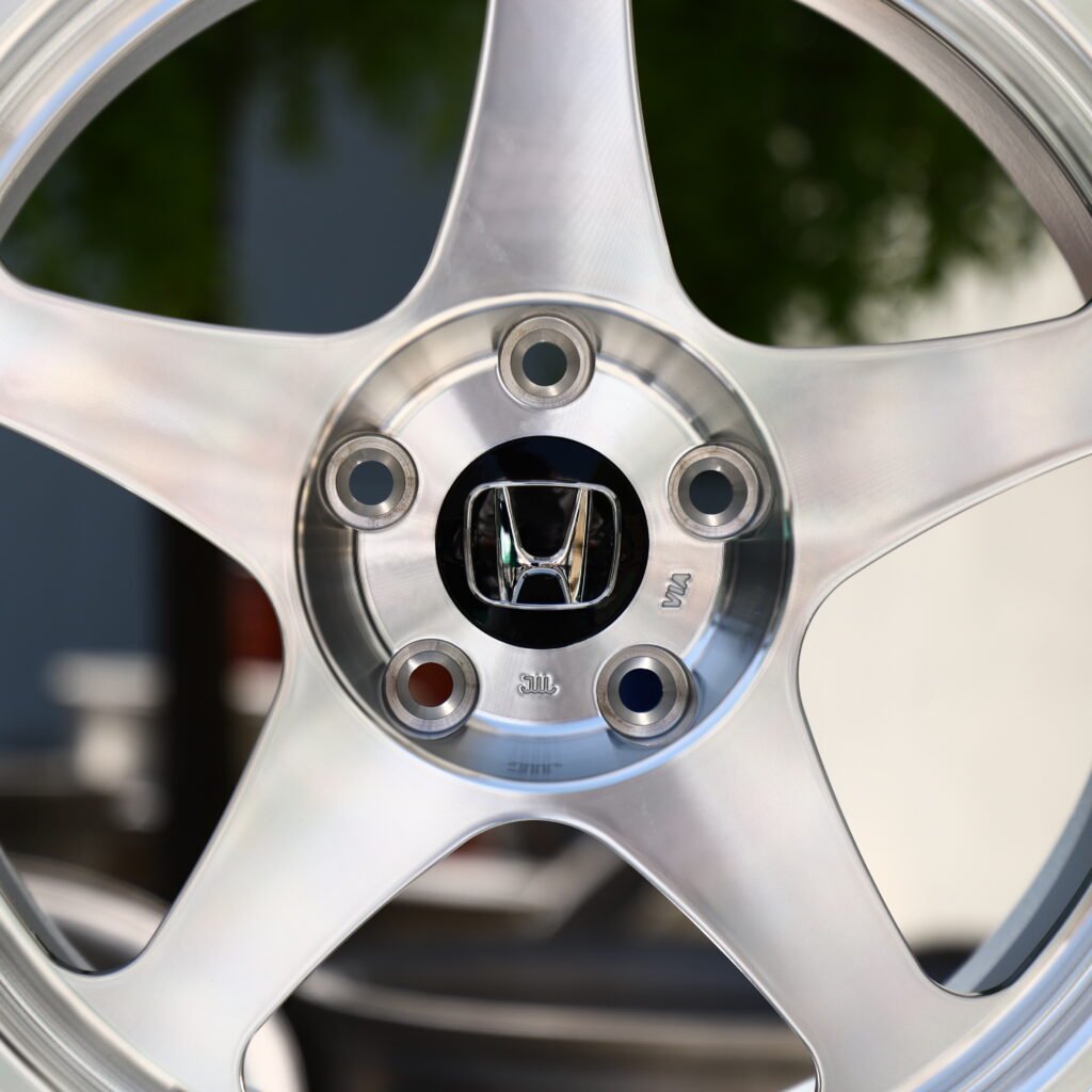 Honda Full Polished Silver 5-Spoke Forged Wheels – Honda NSX Tribute by Italdesign Fitment (18-21in, 5x120) view 4