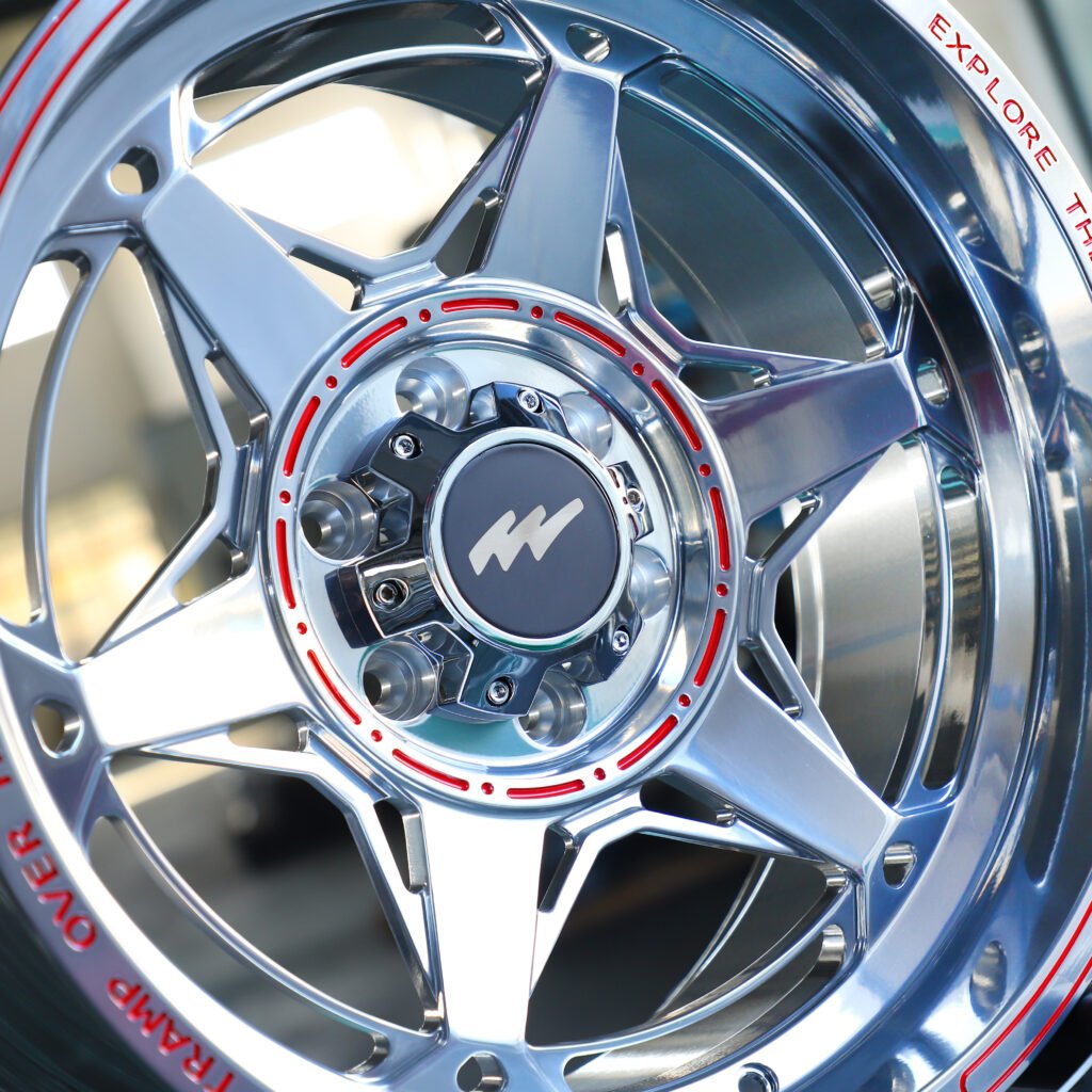 MMX Design Polished 5-Spoke Forged Wheels – Ford F-150 Raptor Fitment (20-22in, 6×135) view 3