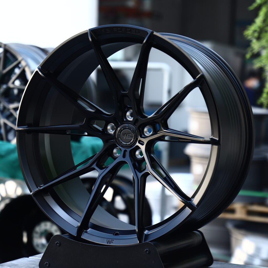 WF Machined Black 10-Spoke Y-Design Forged Wheels – BMW M3 CS Handschalter Fitment (19-21in, 5x112) view 2