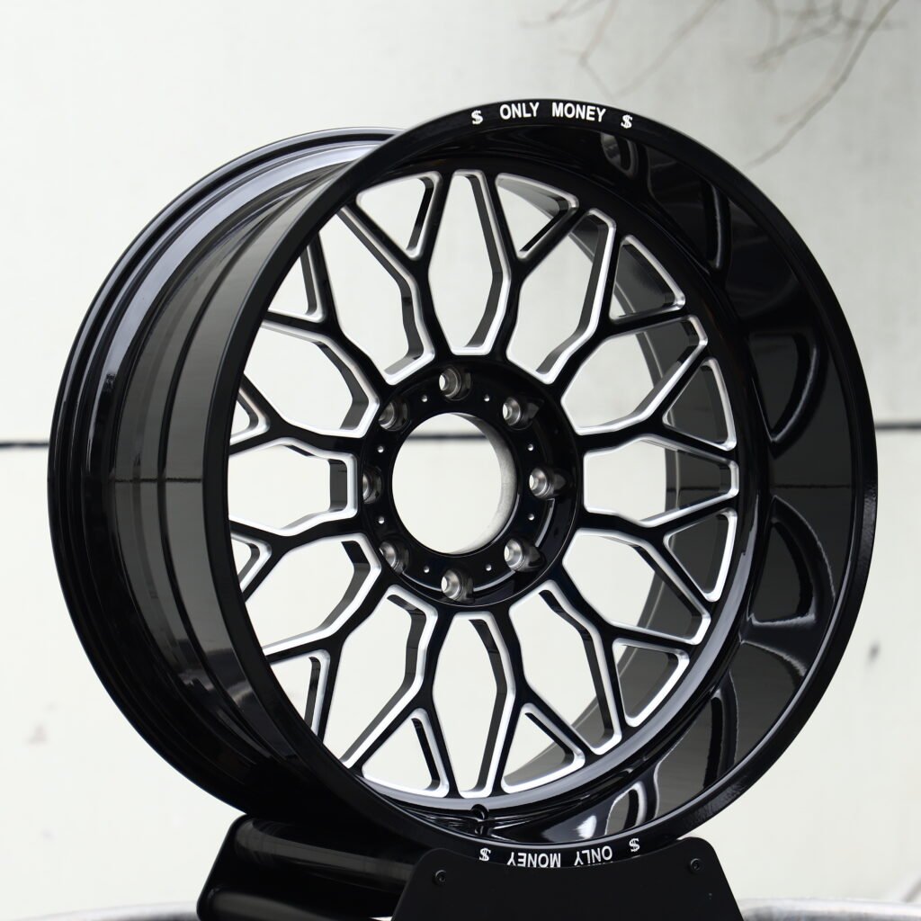 Only Money Gloss Black Milled Forged Wheels – Ram 2500 Heavy Duty Fitment (20in, 8×165.1) H-Type кованые диски