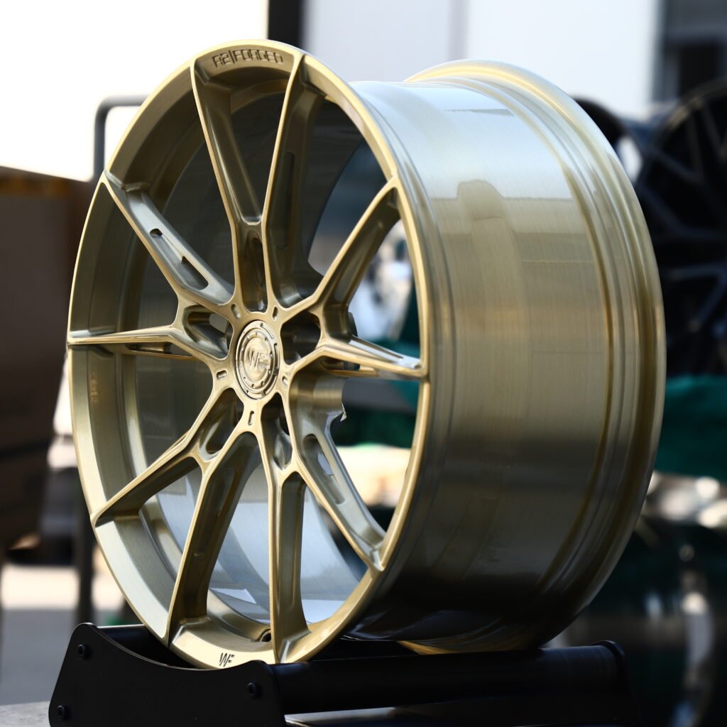 WF Brushed Clear Gold 10-Spoke Y-Design Forged Wheels – BMW M3 CS Handschalter Fitment (19-21in, 5x112) view 3