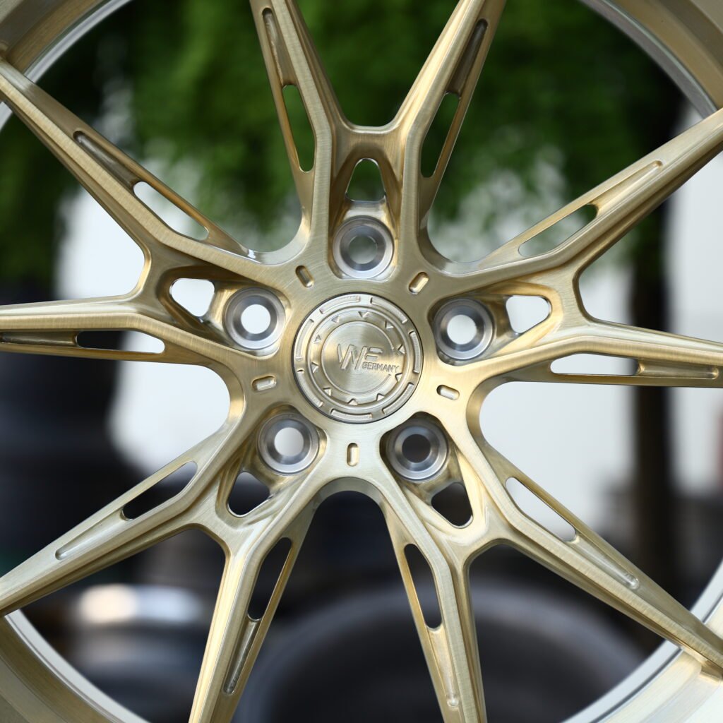 WF Brushed Clear Gold 10-Spoke Y-Design Forged Wheels – BMW M3 CS Handschalter Fitment (19-21in, 5x112) view 4