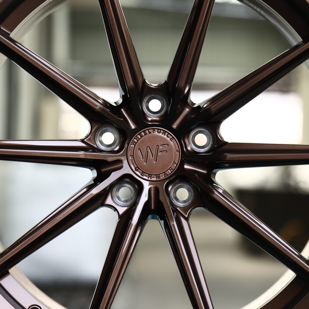 WF Gloss Bronze Red 10-Spoke Y-Design Forged Wheels – BMW M3 CS Handschalter Fitment (19-21in, 5x112) view 4