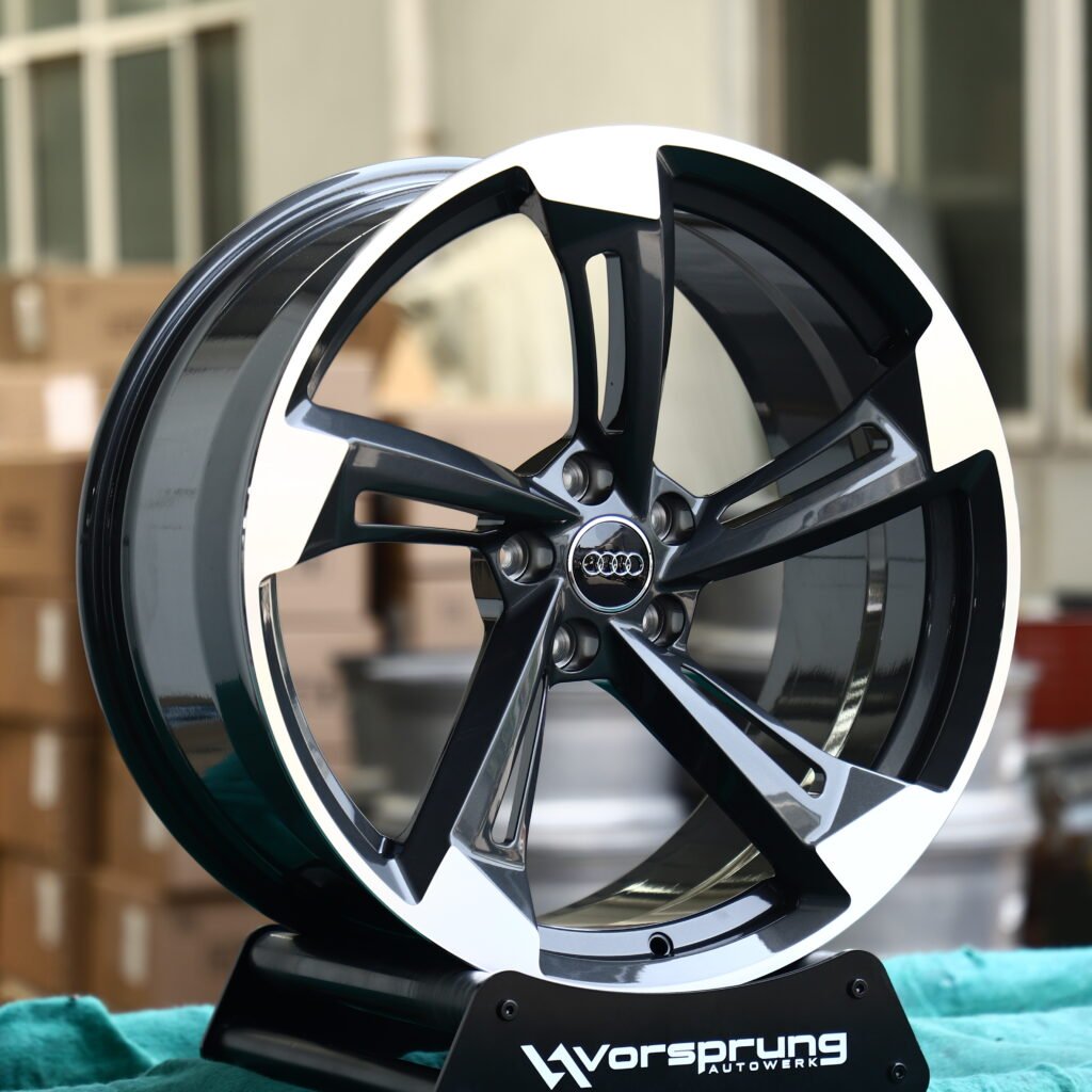 Machined Face 5-Spoke Y-Design Forged Wheels – Audi RS5 Sedan Fitment (20-21in, 5x112) view 2