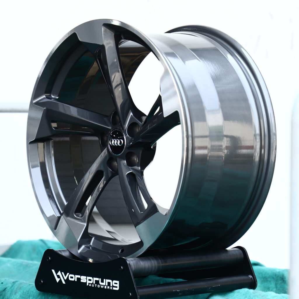 Machined Face 5-Spoke Y-Design Forged Wheels – Audi RS5 Sedan Fitment (20-21in, 5x112) view 3