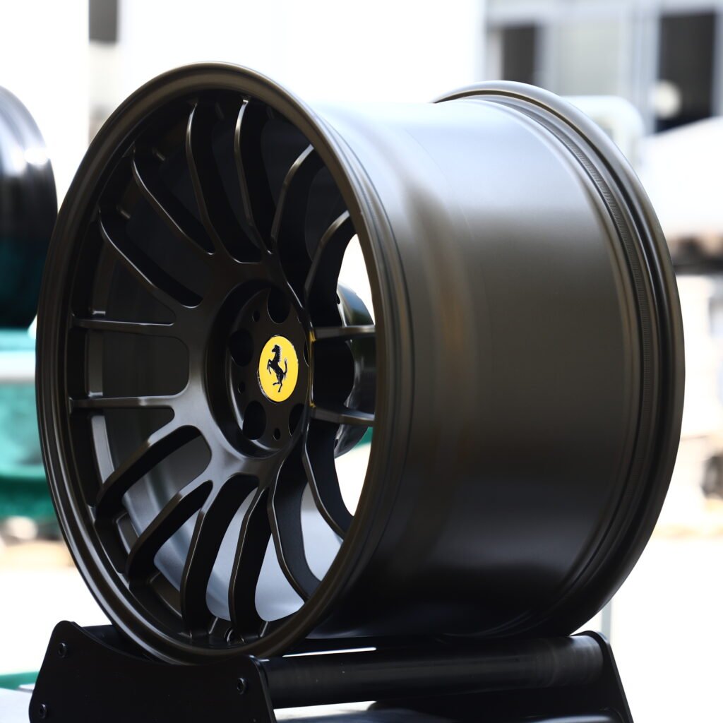 Ferrari Matte Black 14-Spoke Forged Wheels – Ferrari Purosangue Handling Speciale Fitment (20-24in, 5x114.3) view 3