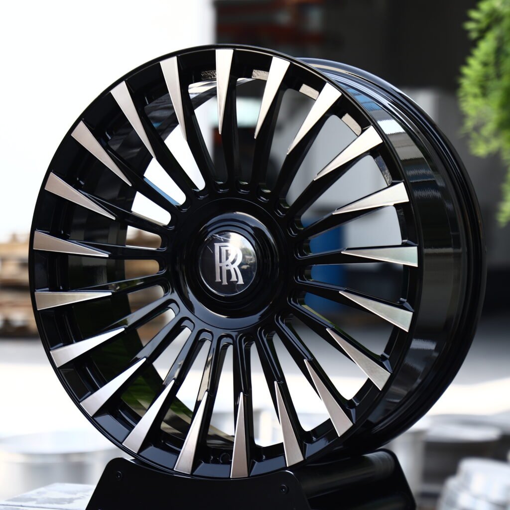 Rolls Royce Machined Face 20-Spoke Forged Wheels – Mansory Rolls Royce Conquistador (Phantom) Fitment (21-24in, 5x120) view 2