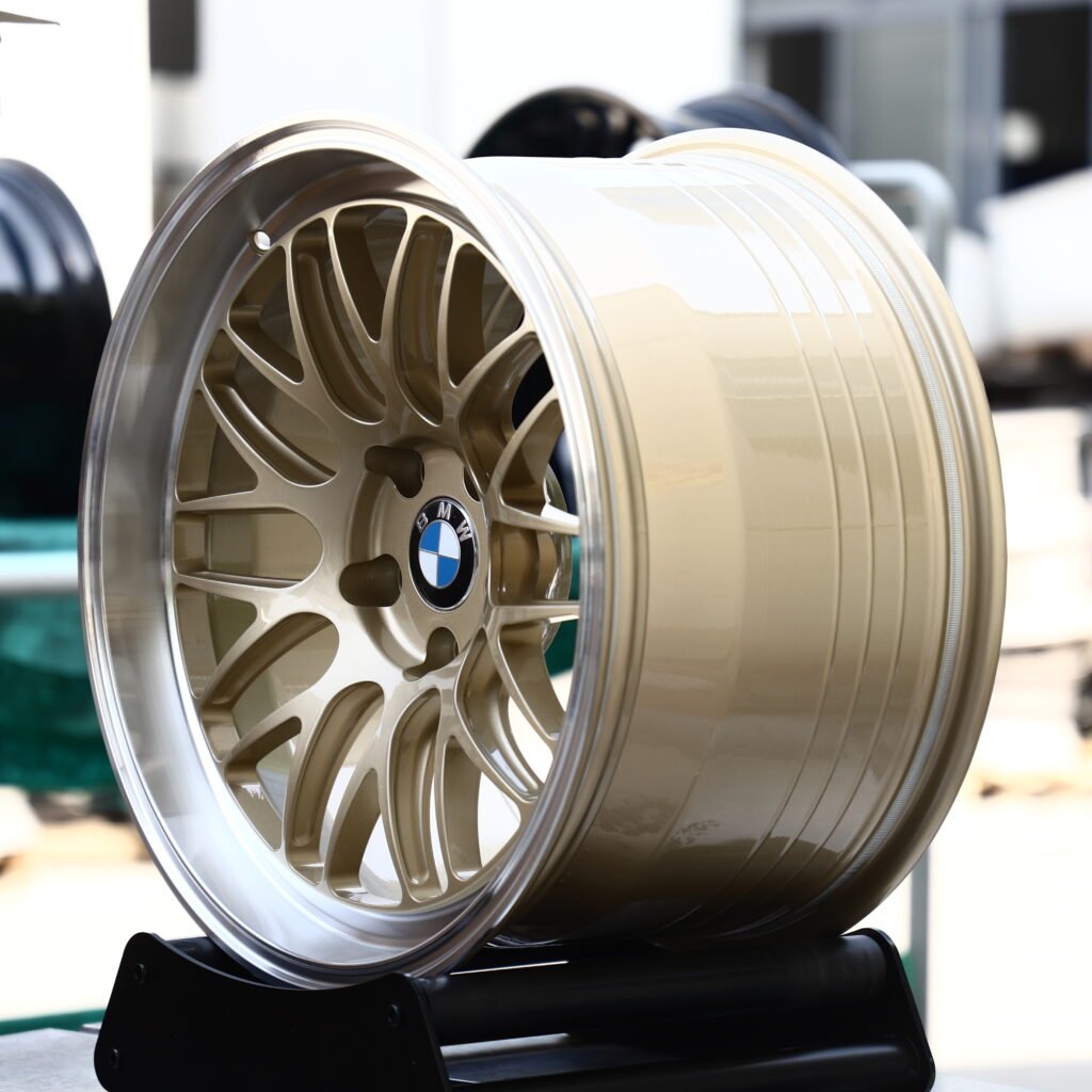APEX Frozen Gold Polished Lip Multi-Spoke Forged Wheels – BMW M3 CS Handschalter Fitment (19-21in, 5x112) view 3