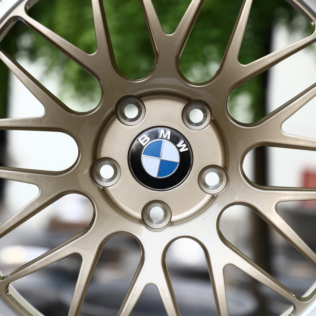 APEX Frozen Gold Polished Lip Multi-Spoke Forged Wheels – BMW M3 CS Handschalter Fitment (19-21in, 5x112) view 4