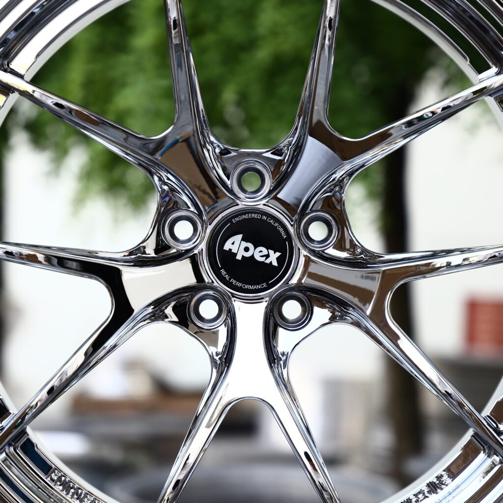 APEX VS 5RS Chrome Silver 5-Spoke Y-Design Forged Wheels – BMW M3 CS Handschalter Fitment (19-21in, 5x112) view 4
