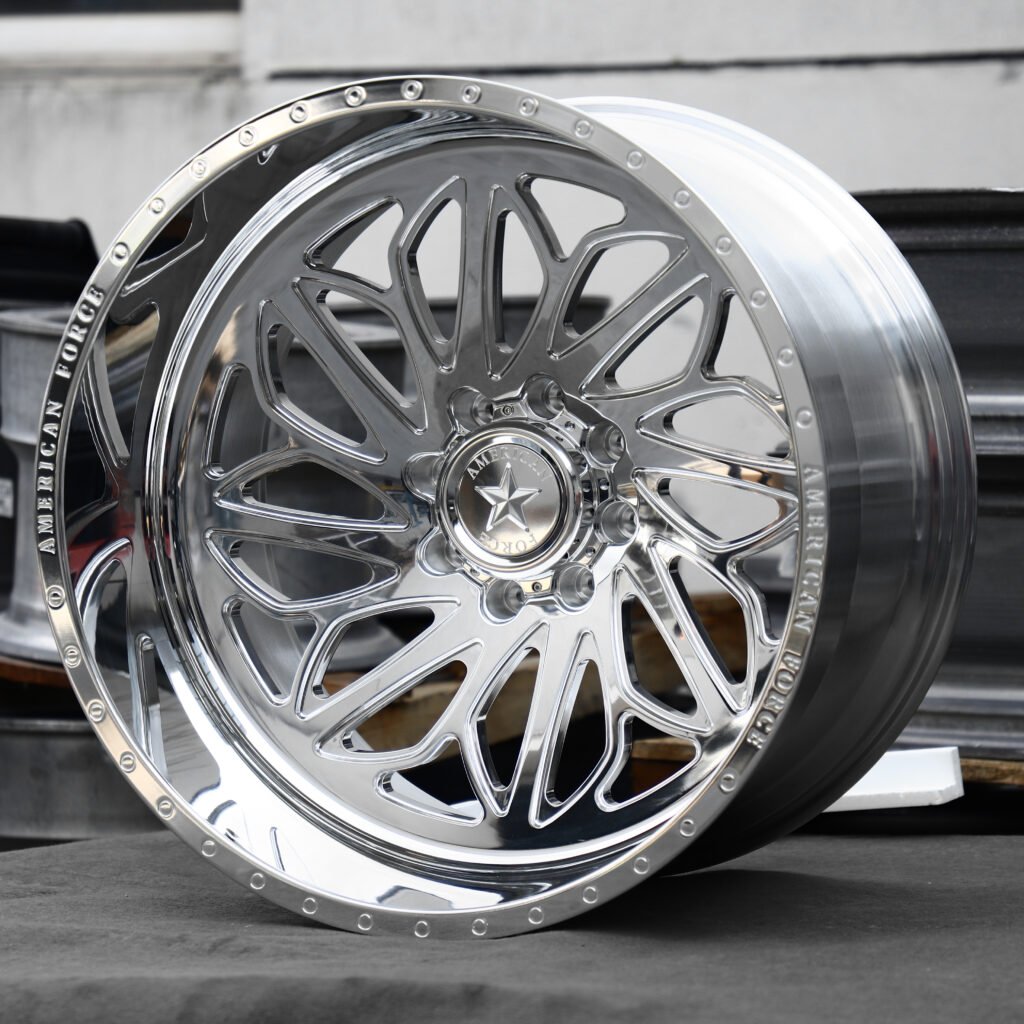 American Force Polished Multi-Spoke Forged Wheels – Ford F-250/F-350 Super Duty Fitment (20-22in, 8x170) view 2