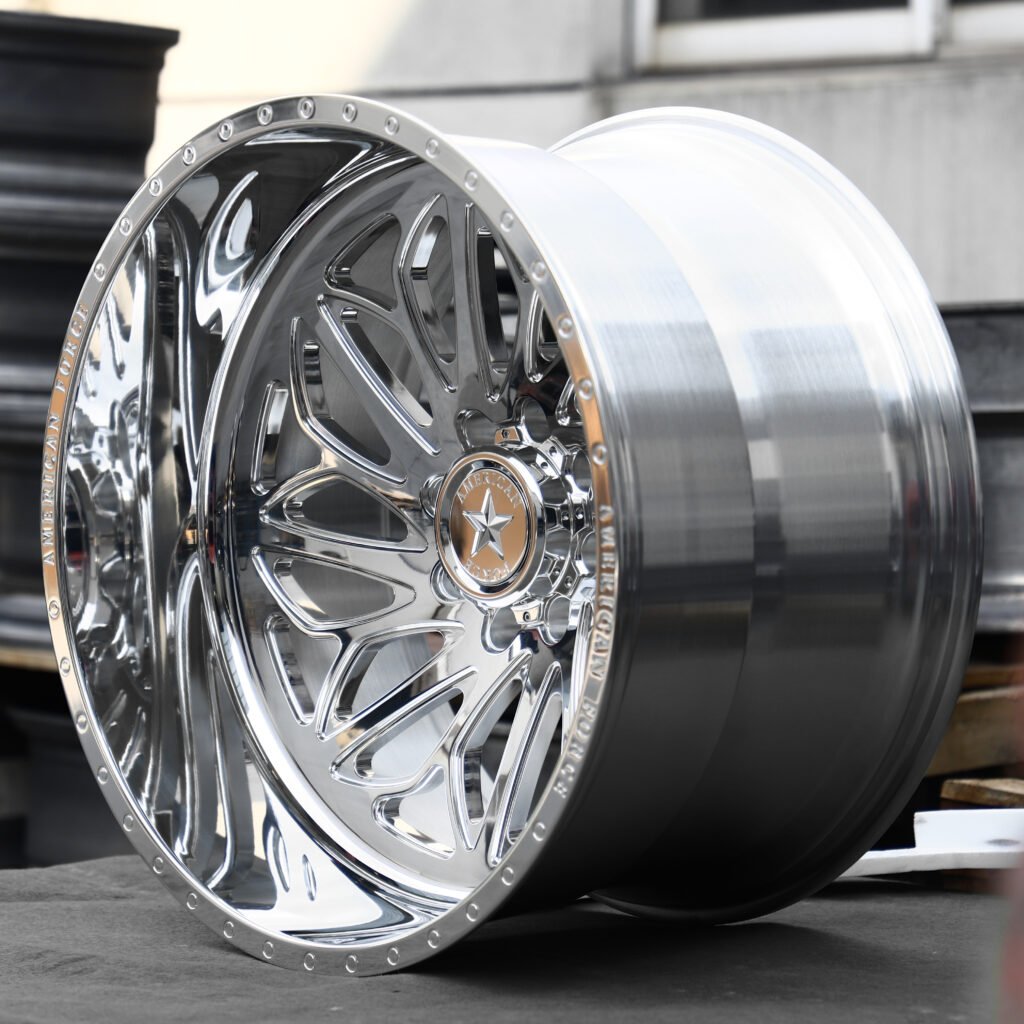 American Force Polished Multi-Spoke Forged Wheels – Ford F-250/F-350 Super Duty Fitment (20-22in, 8x170) view 3