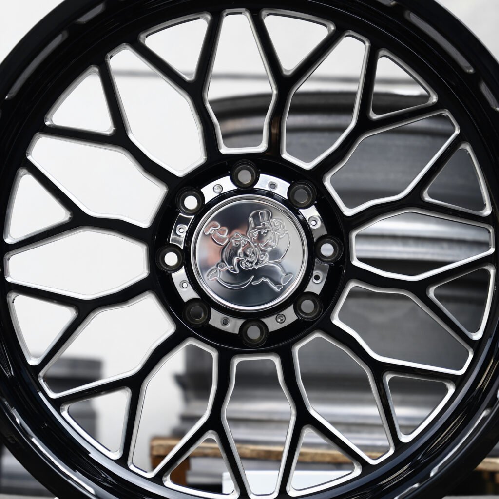 Only Money Gloss Black Milled Forged Wheels – GMC Sierra 2500HD Fitment (20-22in, 8×180) H-Type кованые диски
