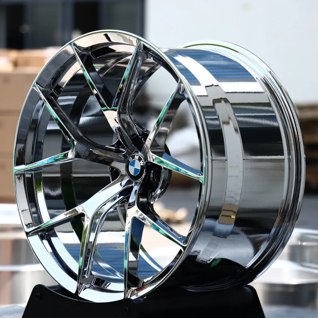 BBS FIR Chrome Silver 5-Spoke Y-Design Forged Wheels – BMW M3 CS Handschalter Fitment (19-21in, 5x112) view 3