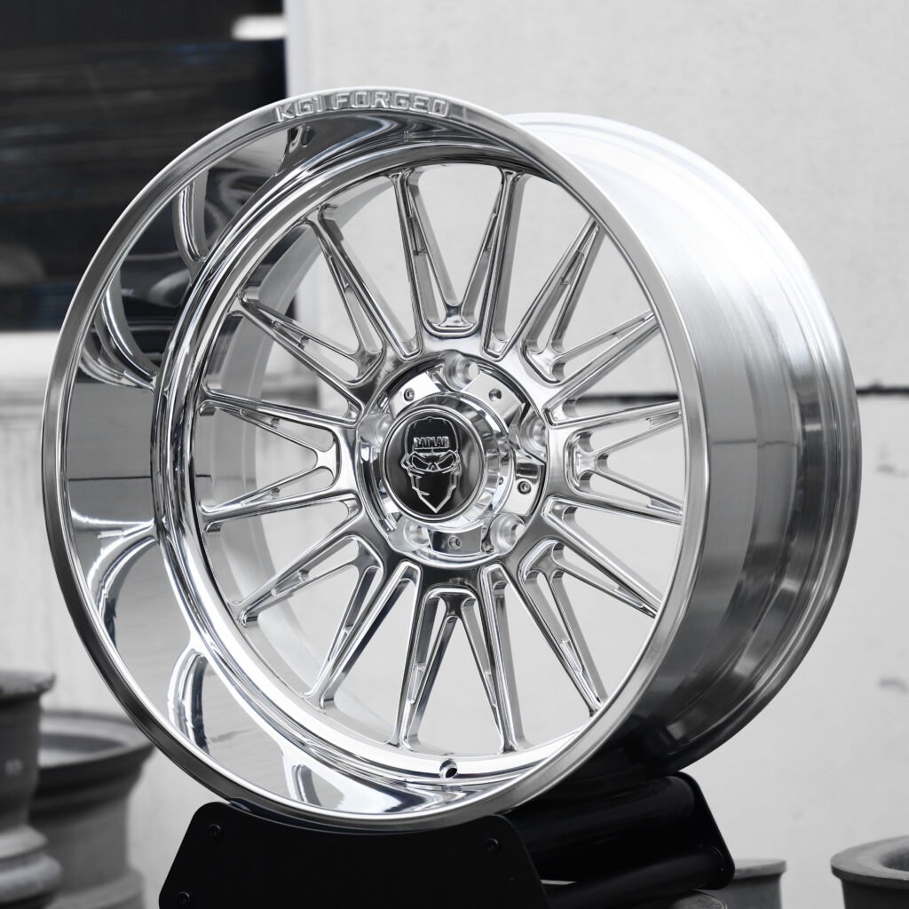 KG1 Forged Radar Polished Forged Wheels – Ram 1500 TRX Fitment (20-22in, 6×139.7) Concave forged wheel